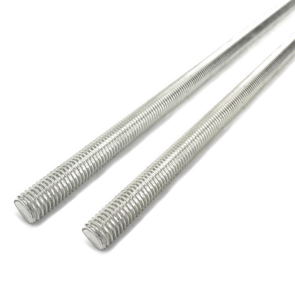 Pack Of 6 Threaded Rods M8 Galvanised, 300 Mm Threaded Rod, Threaded Rod With Metric Full Thread With 12 M10 Nuts And 12 Washers, Threaded Rod For Machines And Furniture Making