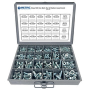 Metric Class 10.9 Hex Cap Screws, Hex Nuts, Flat & Lock Washers - 575 PCS
