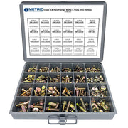 Metric Class 8.8 Hex Flange Bolts & Nuts Assortment - 383 PCS
