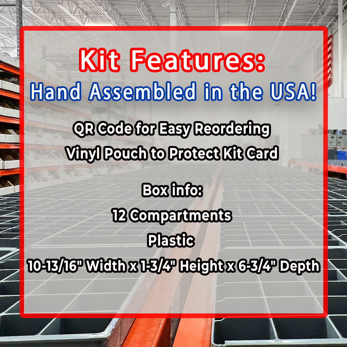Assortment Kit #628 (136Pcs.) 7/16"-14 Grade 5 Hex Cap Screws, Grade 5 Hex & Nylon Nuts, Flat & Lock Washers - Zinc Plated