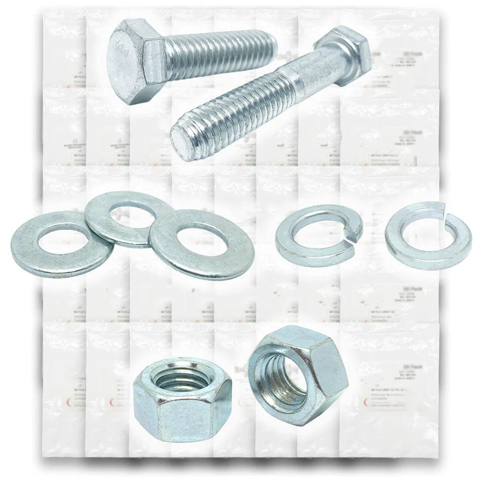 Metric Class 10.9 Hex Cap Screws, Hex Nuts, Flat & Lock Washers - 574 PCS