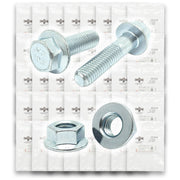 Metric Class 10.9 JIS Hex Flange Frame Bolts & Serr Nuts Assortment M6-M12 - 335 PCS