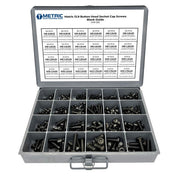 Metric 12.9 Alloy Allen Button Head Socket Cap Screws Bolts Black Oxide Assortment - 453 PCS