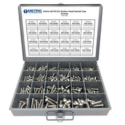 Metric A2-70 Allen Button Head Socket Cap Screws Bolts Stainless Steel Assortment - 453 PCS