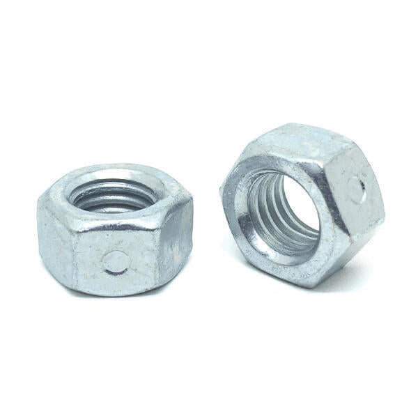 1/4"-20 Steel Two Way Reversible Hex Lock Nuts Zinc