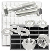 Metric Class A2 Stainless Coarse Hex Cap Screws, Hex Nuts, Flat & Lock Washers - 2012 PCS