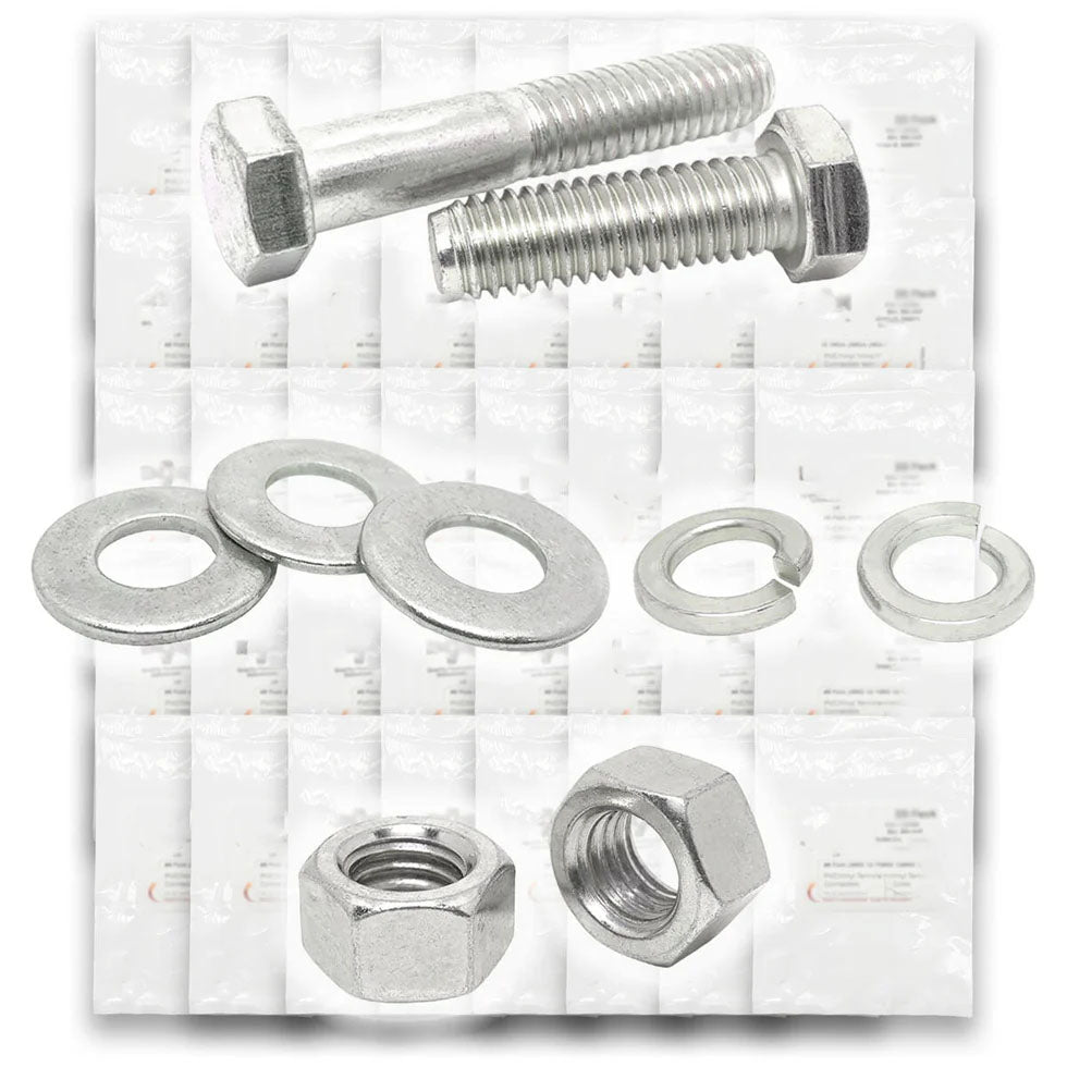 Metric Class A2 Stainless Coarse Hex Cap Screws, Hex Nuts, Flat & Lock Washers - 2011 PCS
