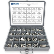 Metric A2-70 Stainless Steel Flat Socket Screws - 305 PCS
