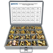 Metric Class 10.9 Hex Flange Frame Bolts & Nuts Assortment Zinc Yellow- 370 PCS