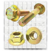 Metric Class 10.9 Hex Flange Frame Bolts & Nuts Assortment Zinc Yellow - 369 PCS