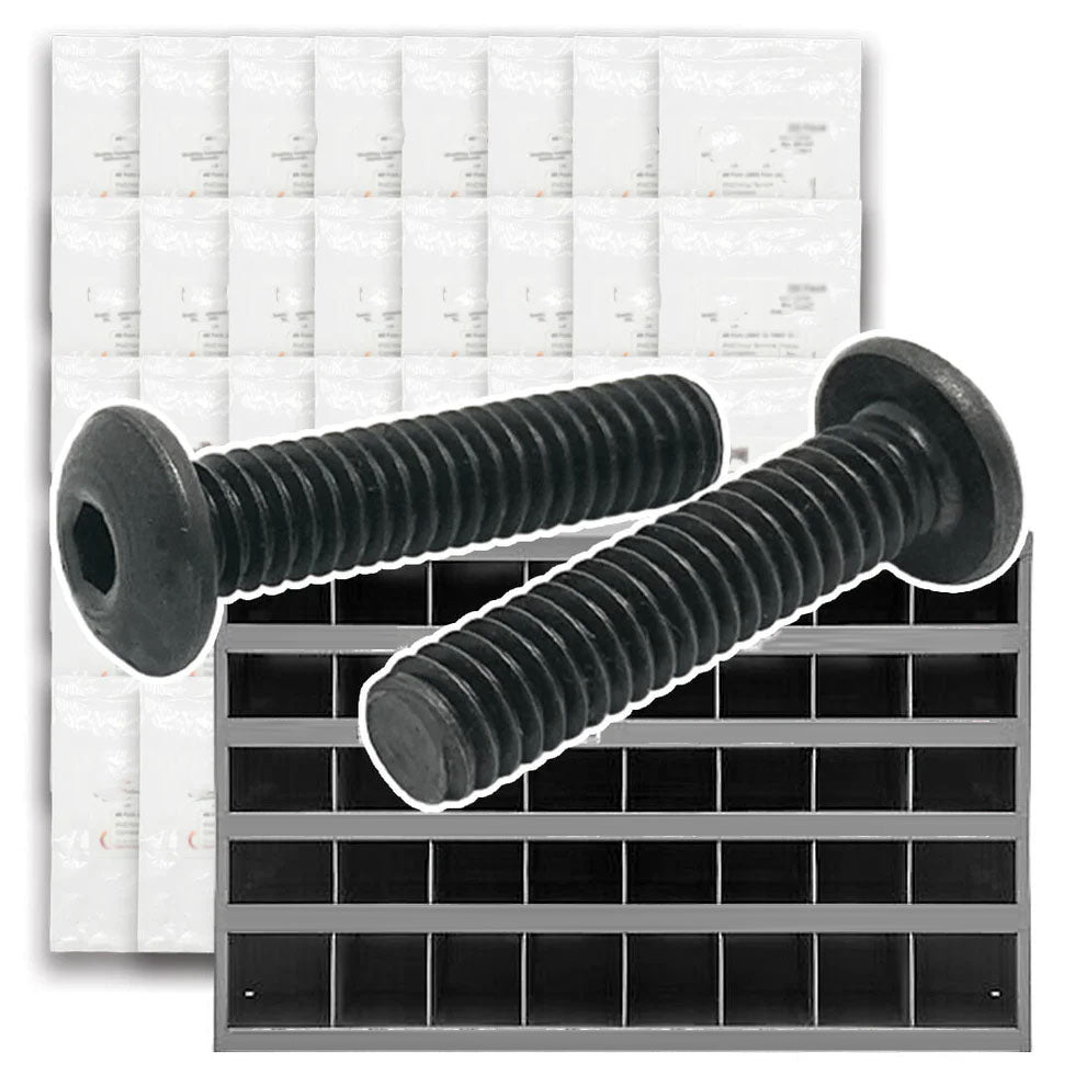 Metric Class 12.9 Button Socket Head Cap Screws - 1511 PCS