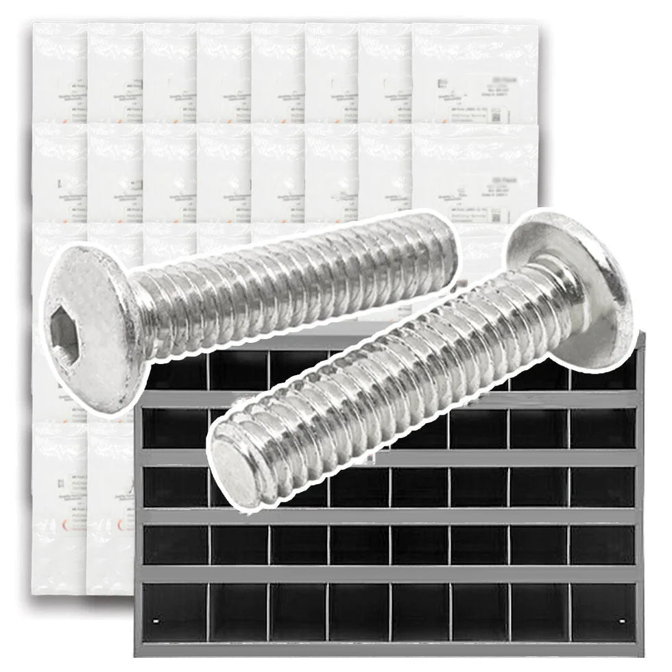 Metric Stainless A2-70 Button Socket Head Cap Screws  - 1511 PCS