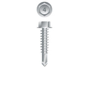 #14 Strong-Point Hex Washer Head 14-14 x 1, 410 Stainless Steel