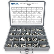 Metric A4-70 Stainless Steel Flat Socket Screws - 305 PCS