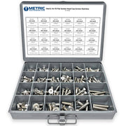 Metric A4-70 Stainless Steel Flat Socket Screws - 609 PCS