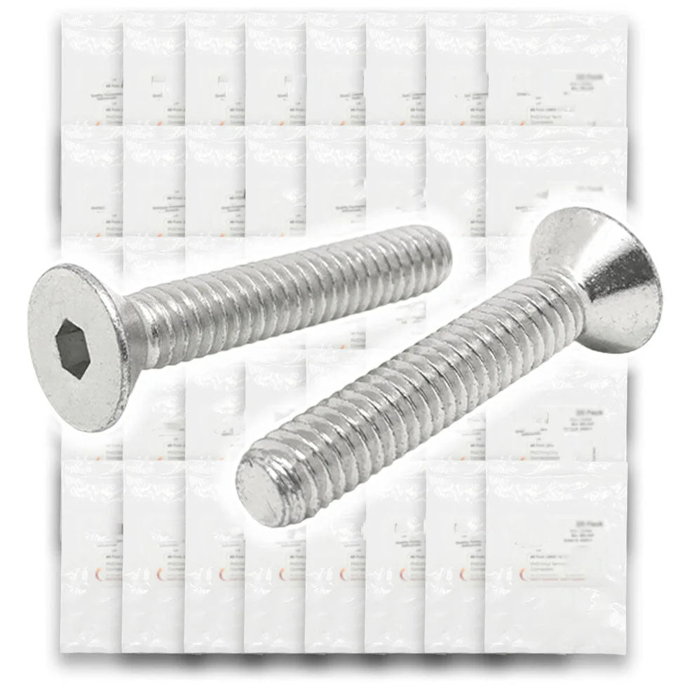 Metric A2-70 Stainless Steel Flat Socket Screws - 608 PCS