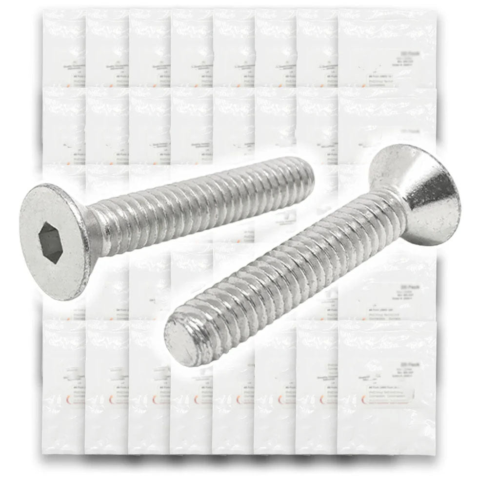 Metric A4-70 Stainless Steel Flat Socket Screws - 608 PCS