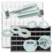 Metric Class 8.8 Coarse Hex Cap Screws, Hex Nuts, Flat & Lock Washers - 2012 PCS