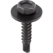 M4.2-1.71x20mm Hex Head Tek SEMS, 12mm Washer, Black Phosphate