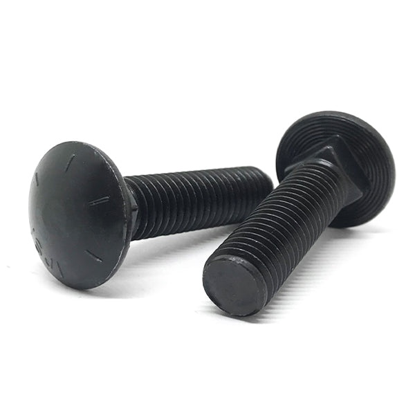 5/8-11x2-1/2" Grade 8 Round Head Square Neck Full Thread Carriage Bolts Plain