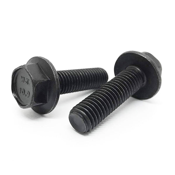 M12-1.5x25 Class 10.9 Fine Thread Hex Flange Bolts Phos & Oil