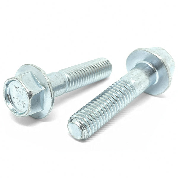 M6-1.0x30 Class 10.9 JIS Hex Flange Bolts Zinc Clear