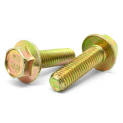 M5-0.8x16 Class 8.8 Hex Flange Bolts Zinc Yellow
