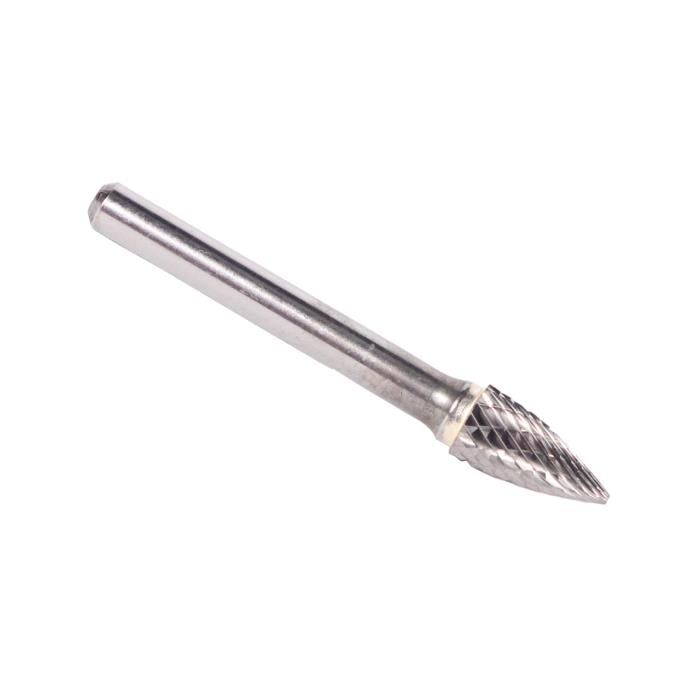 3/8" x 3/4" Tree Pointed End Carbide Bur 1/4 Shank