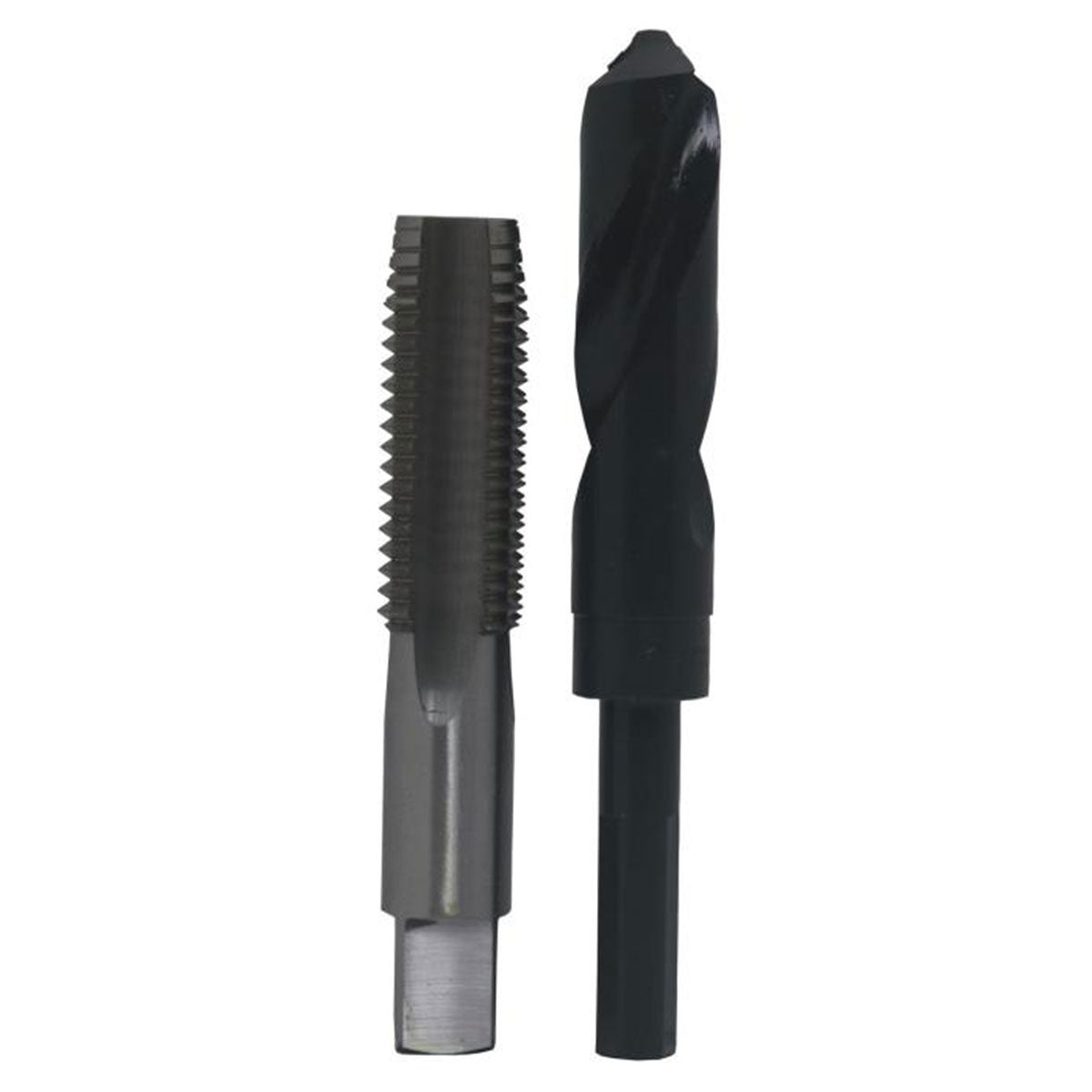 1"-8 HSS Plug Tap and 7/8" HSS 1/2" Shank Drill Bit