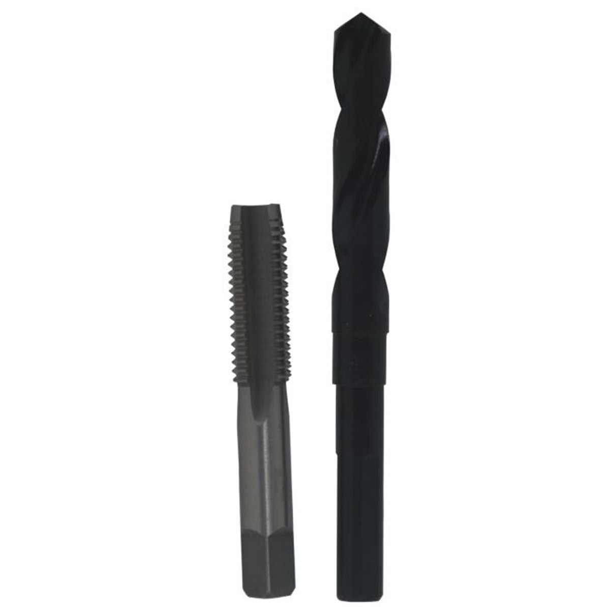 3/4"-16 HSS Plug Tap and 11/16" HSS 1/2" Shank Drill Bit