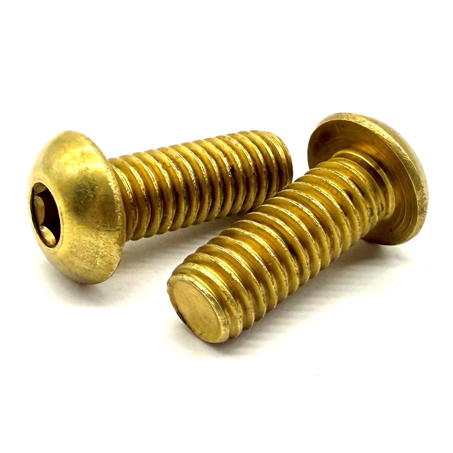 #10-32x3/8" Brass Button Head Socket Cap Screw