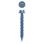#3/16 Strong-Point Hex Washer Head 3/16 x 4, Hi-Low, Blue Ceramic Finish
