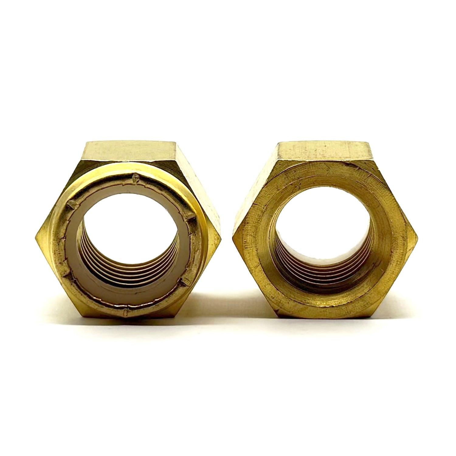 5/16"-24 Brass Nylon Insert Locknut