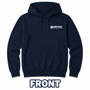 Navy Blue MetricFasteners.com Logo Hoodie