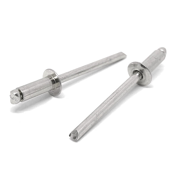 3/16" Dia 5/8"-3/4" (612) Grip - Dome Head Blind Rivets Stainless/Stainless Mandrel