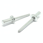 3/16" Dia 3/16" - 1/4" (64) Grip - Closed End Dome Head Blind Rivets Aluminum/Aluminum Mandrel