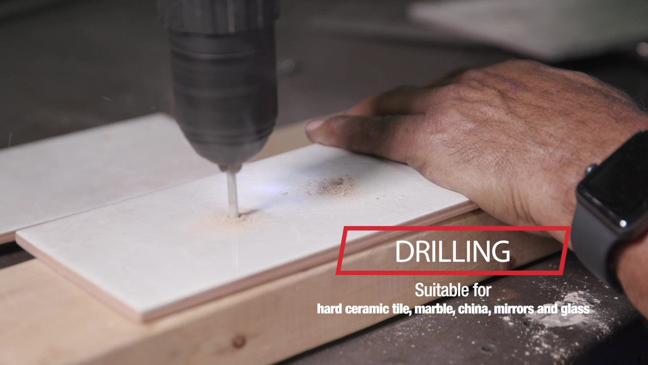 1/2" Carbide Tipped Glass & Tile Drill Bit