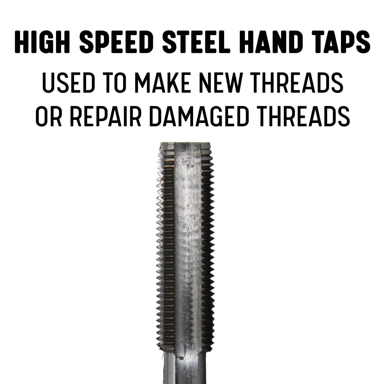 9/16"-18 UNF HSS Plug Tap and 33/64" HSS 1/2" Shank Drill Bit Kit