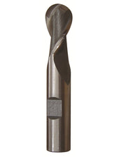 1/2" X 1/2" HSS 2 Flute Single End Ball End Mill