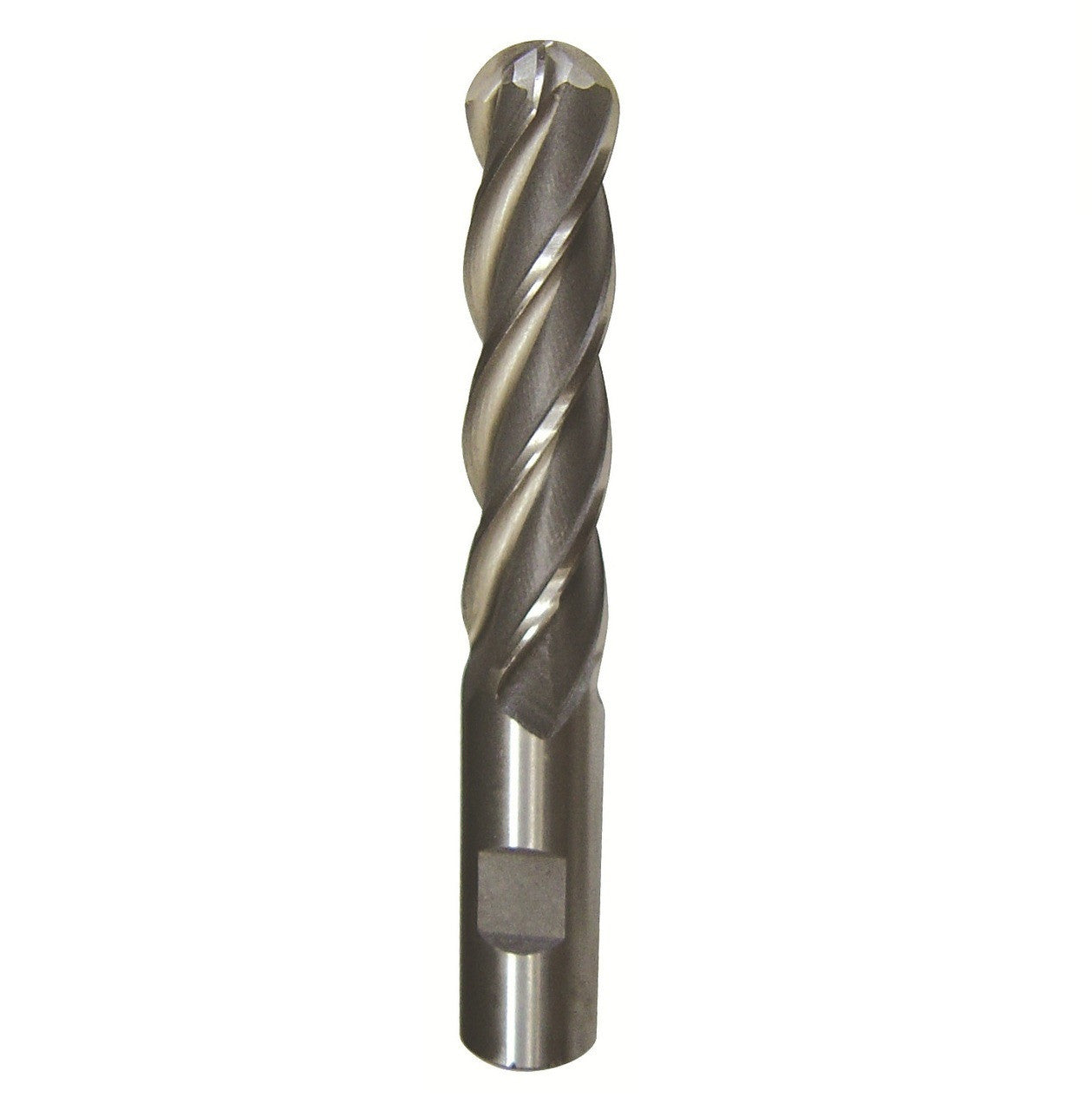 1/2" X 1/2" HSS 4 Flute Single End Ball End Mill