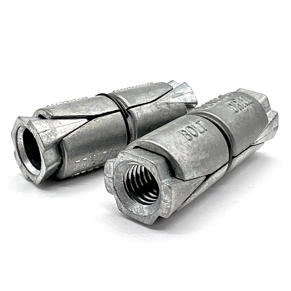 3/4" Double Expansion Shield Anchors Zinc Alloy