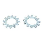 M3 Class 10 External Tooth Lock Washers Zinc Clear
