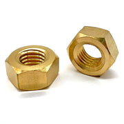 3/4"-16 Brass Finished Hex Nuts