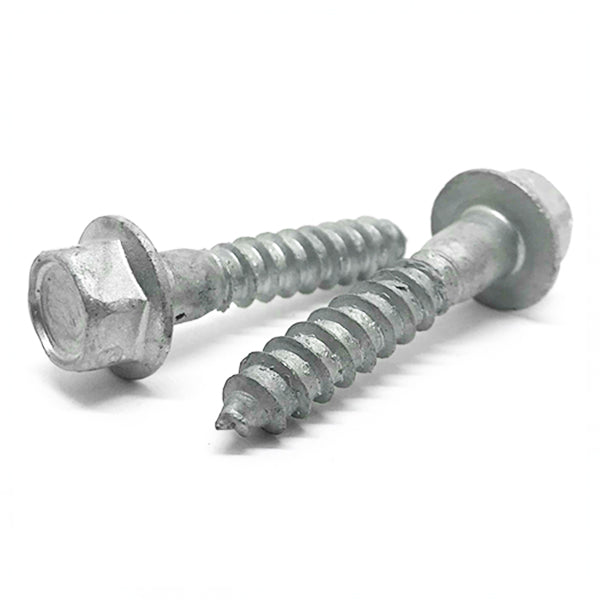 5/16-9x2" Hex Flange Lag Screws Steel Hot Dip Galvanized