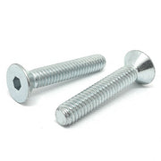 #10-24x1" Alloy Flat Head Socket Cap Screws Zinc Clear