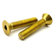 #8-32x1/2" Brass Flat Head Socket Cap Screw