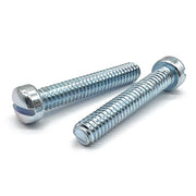 #10-32x1-3/4" Slotted Fillister Head Machine Screws Zinc Clear