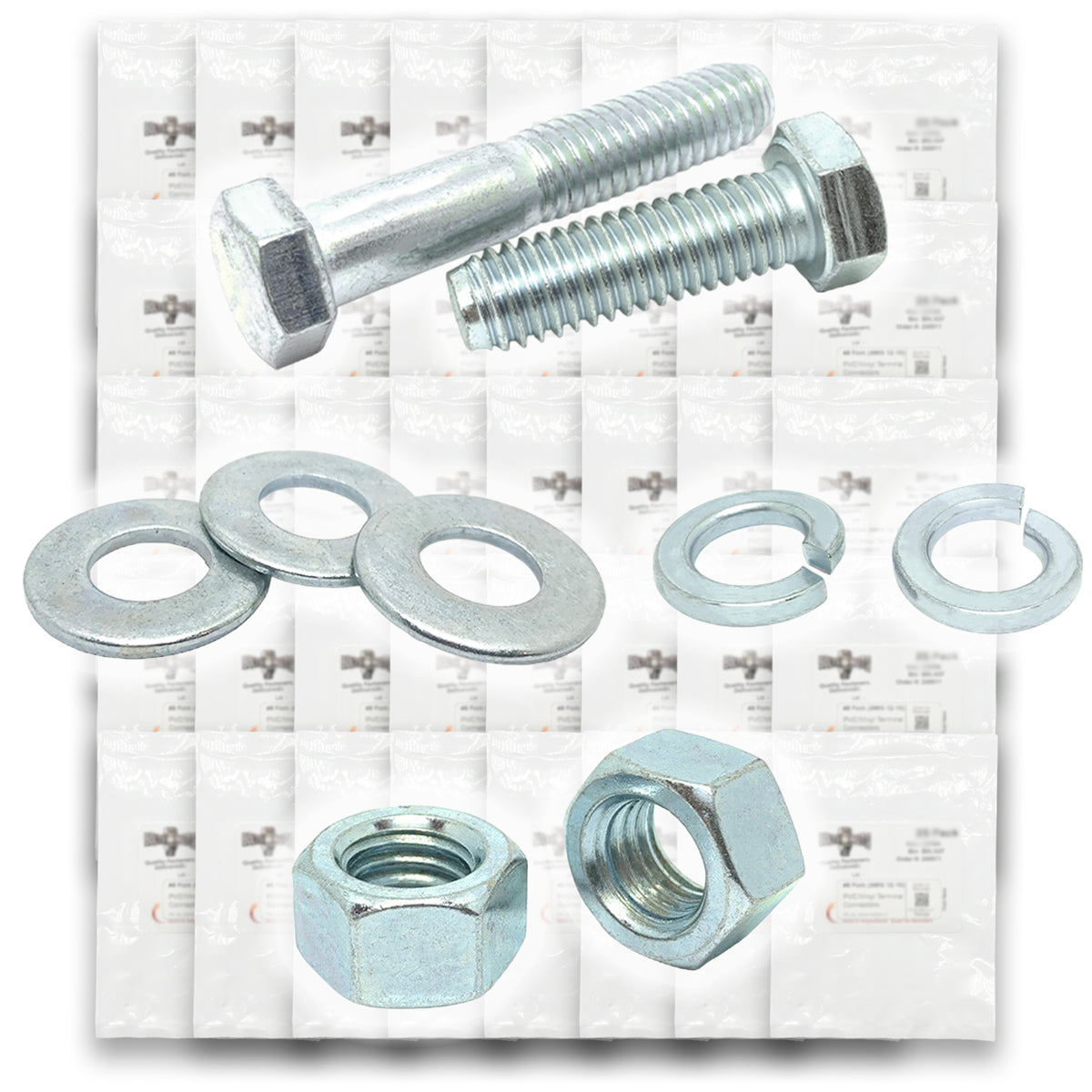 1/4"-20 Coarse Grade 5 Hex Cap Screws, Nuts, & Washers - 1148 PCS
