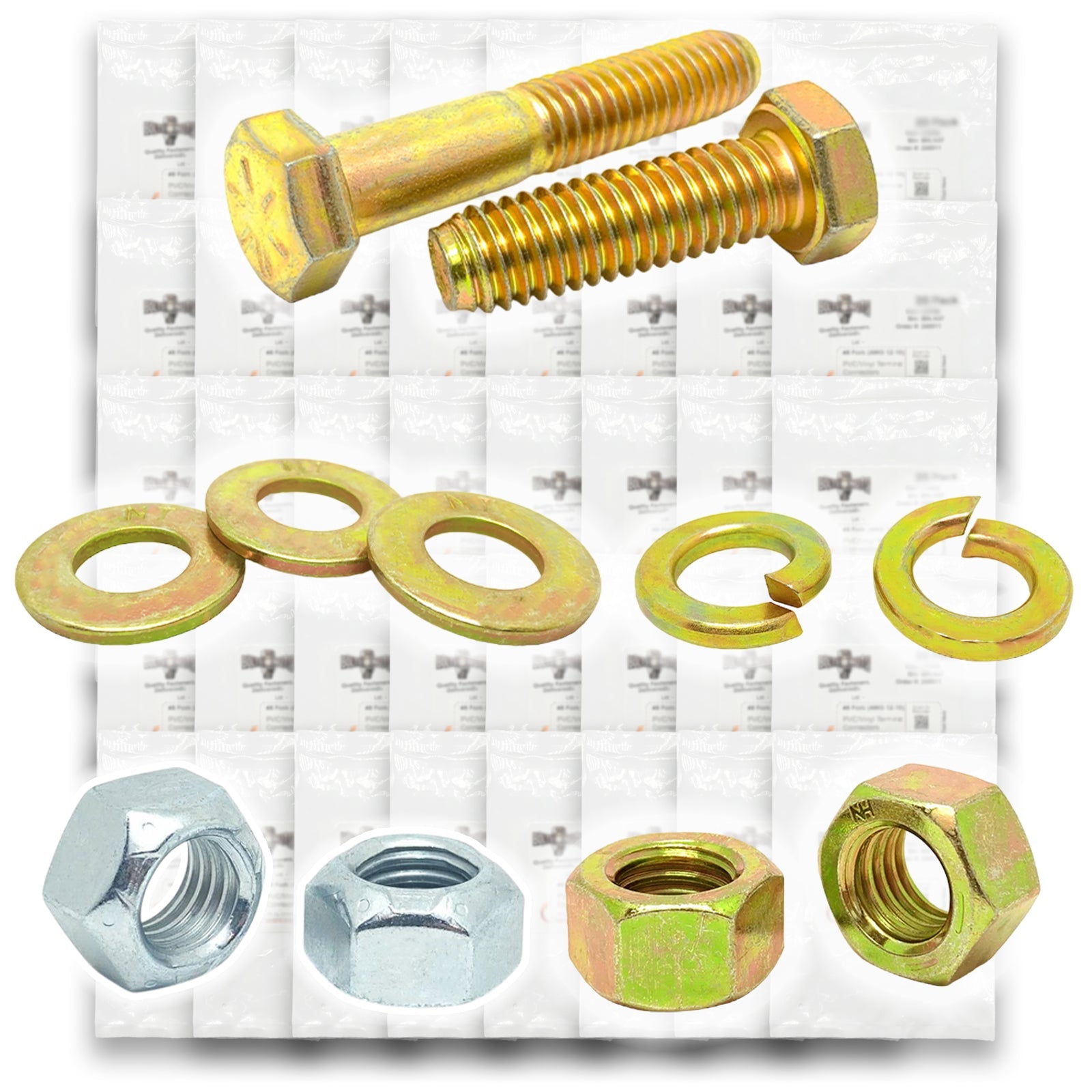 3/8"-24 Fine Grade 8 Hex Cap Screws, Nuts, & Washers - 754 PCS
