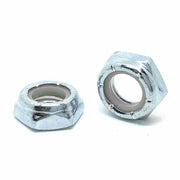 #8-32 Grade A Nylon Insert Hex Jam Nuts Zinc